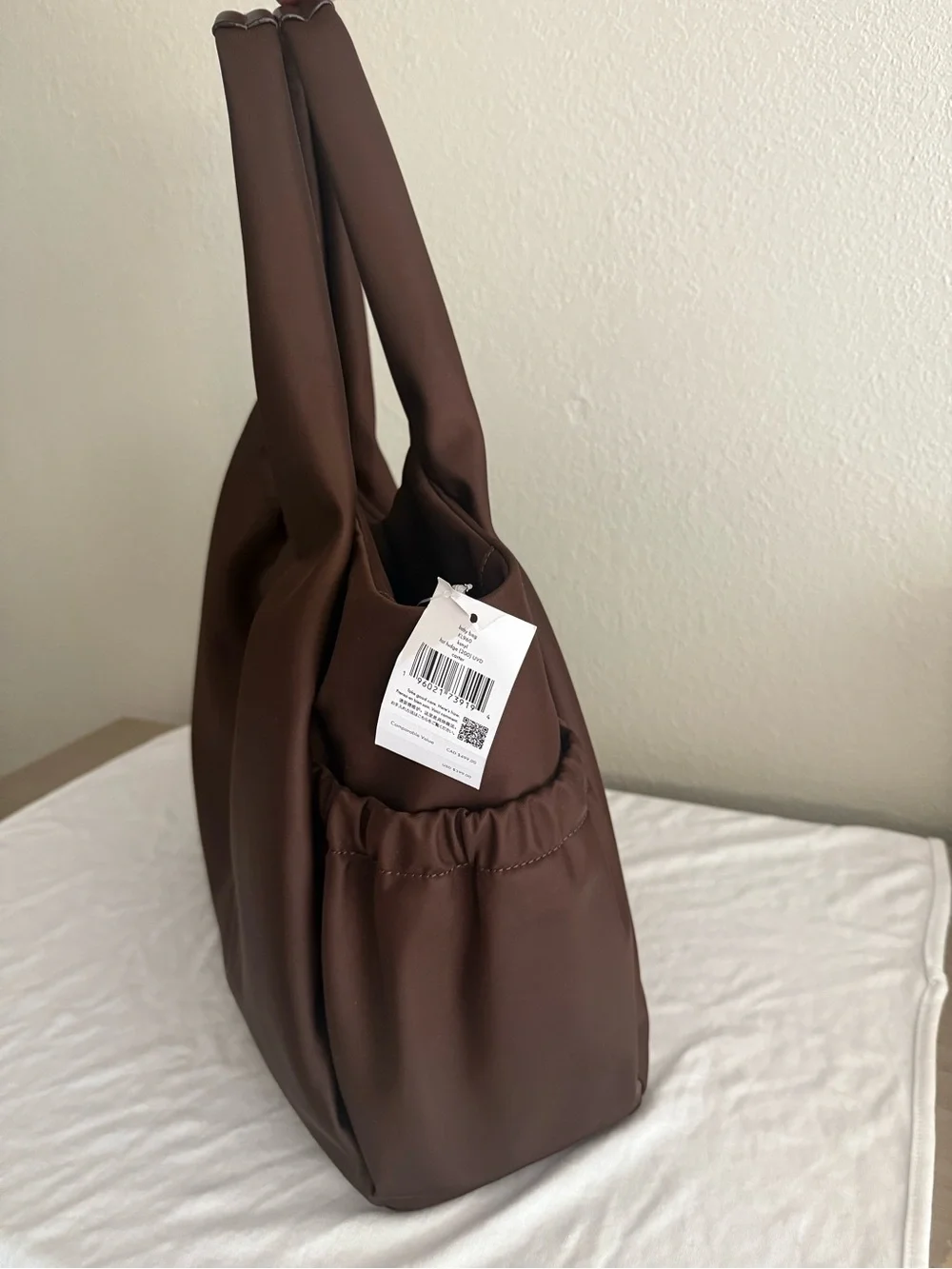 kate spade Carter Nylon Large Baby Bag in deep brown